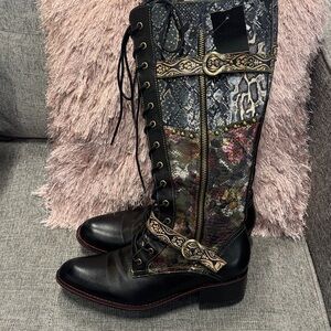 L’Artiste Tall Leather Boots Size 41